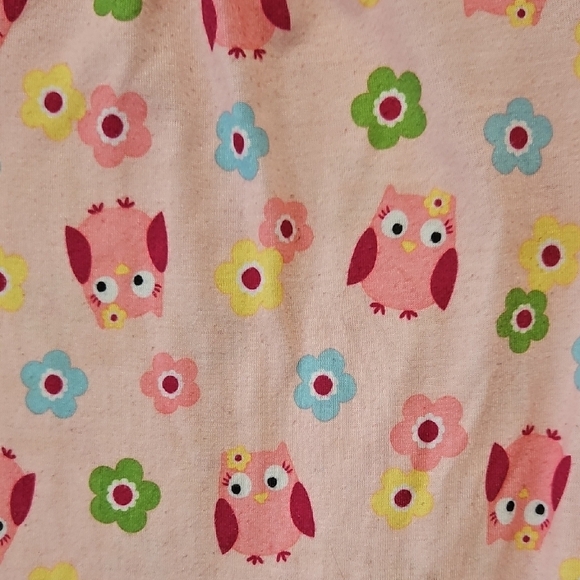 Gymboree Pink Owl and Flower Nightgown Girls 7/8 - Picture 4 of 7